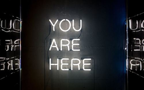 you are here sign