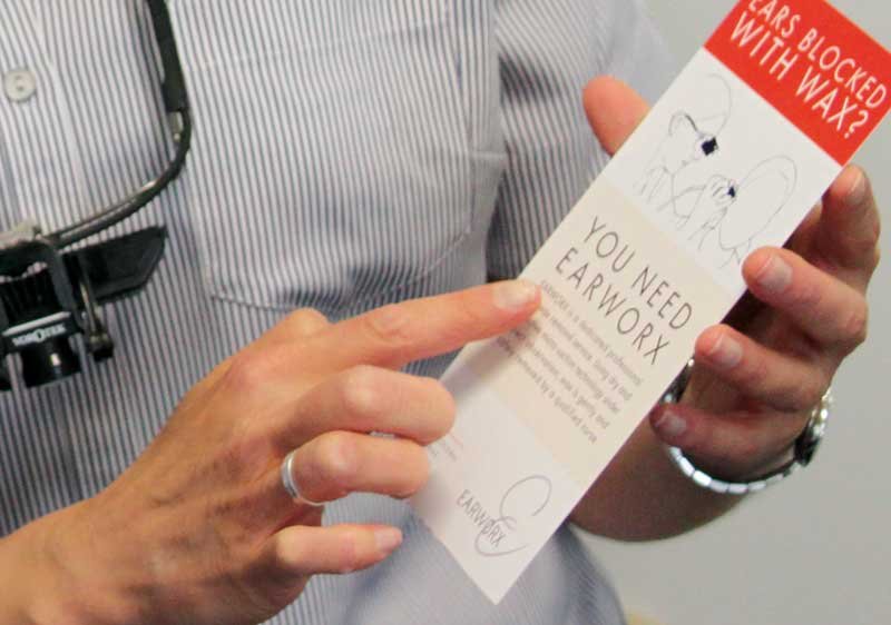 "Earworx" Information card